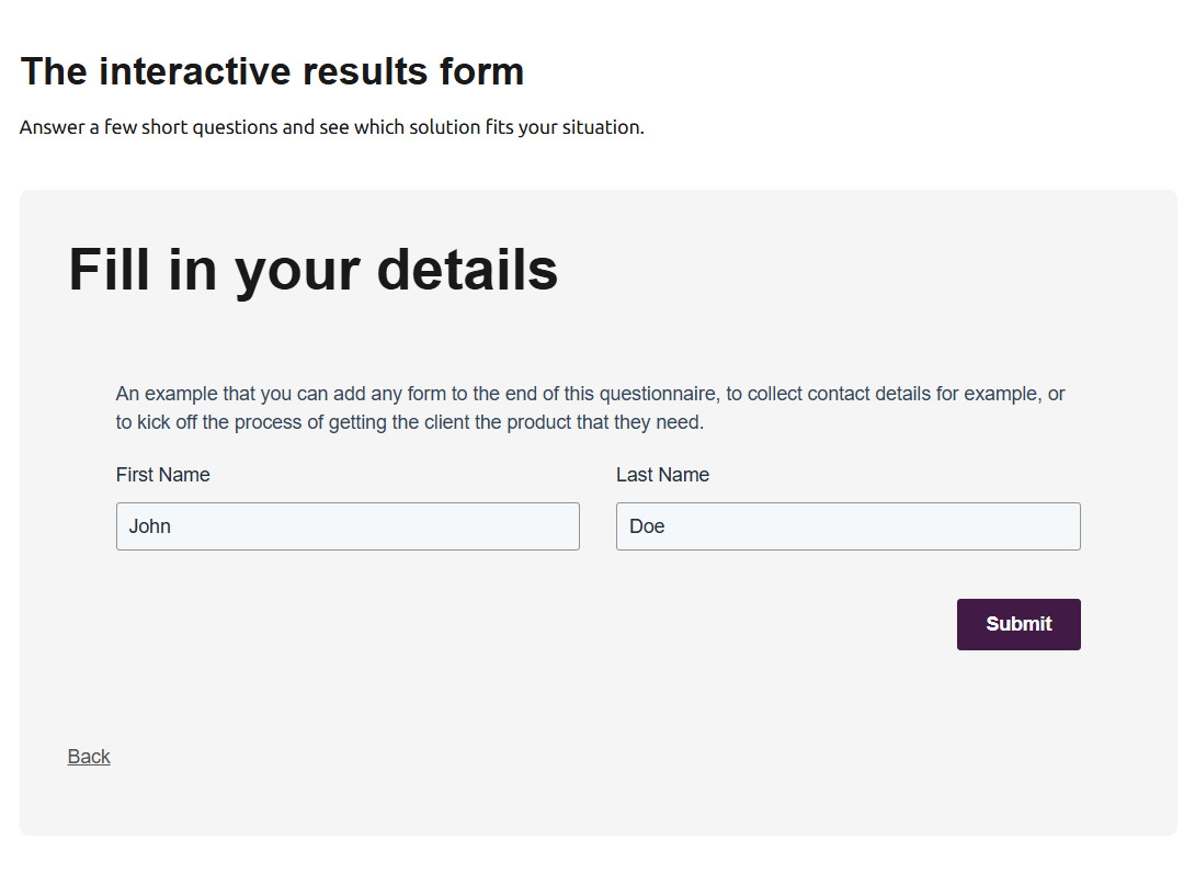 Form linking