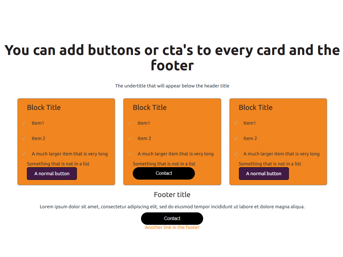 Buttons and cta's